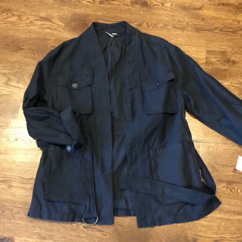 Free People black, loose fitting jacket